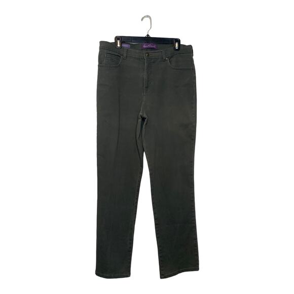 Gloria Venderbilt military green straight legs jeans size 14 - Picture 7 of 7